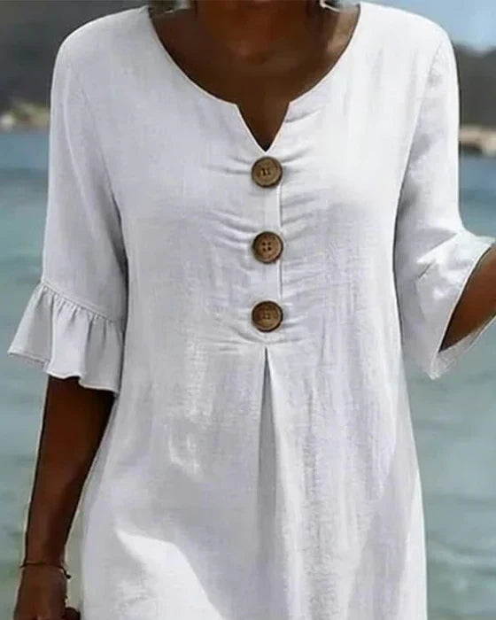 Llafranc | Vestido Floral Blanco