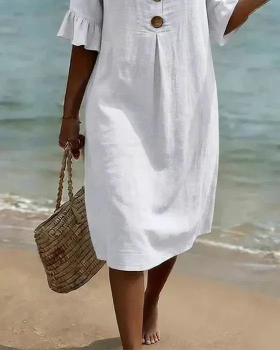 Llafranc | Vestido Floral Blanco