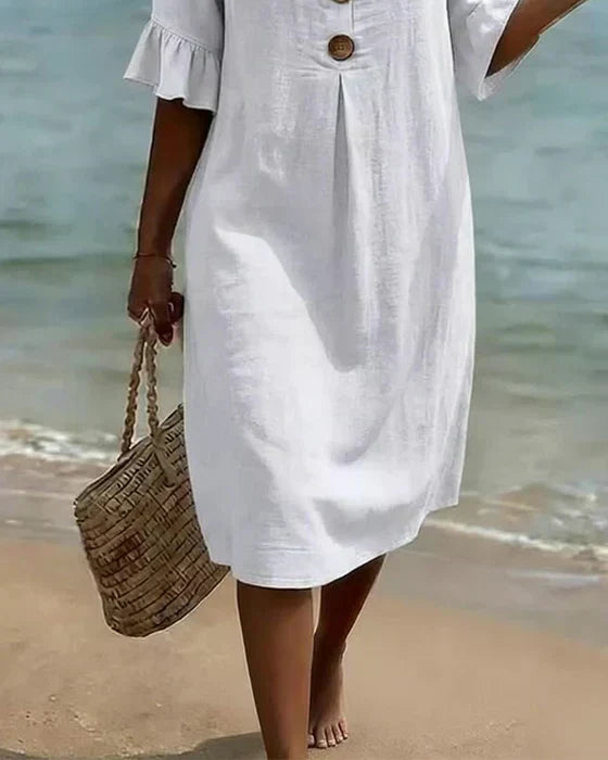 Llafranc | Vestido Floral Blanco