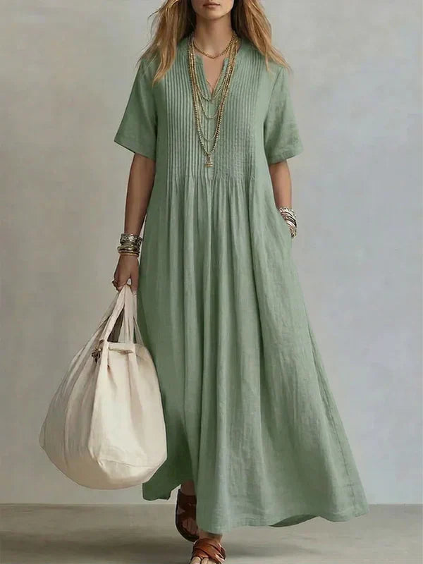 Vestido Plisado Amalfi