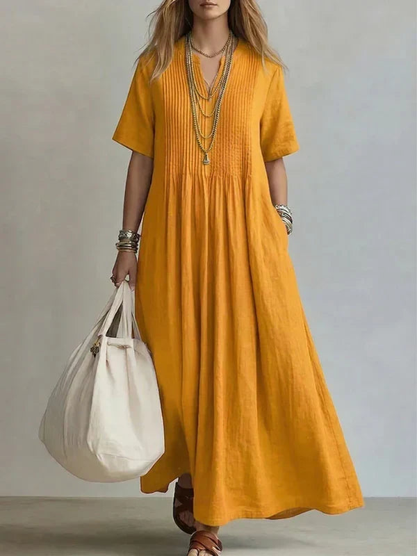 Vestido Plisado Amalfi