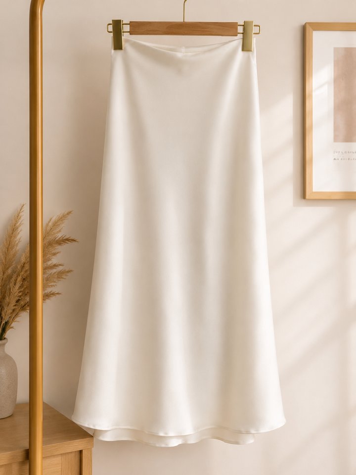 Valeria™ | Falda Satinada Elegance de Cintura Alta