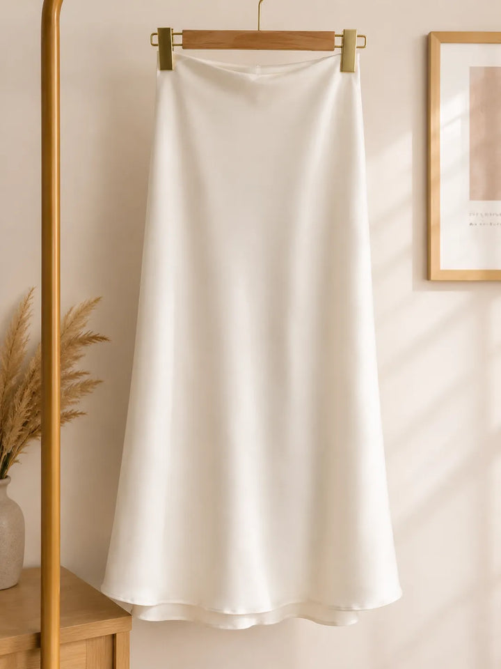 Valeria™ | Falda Satinada Elegance de Cintura Alta