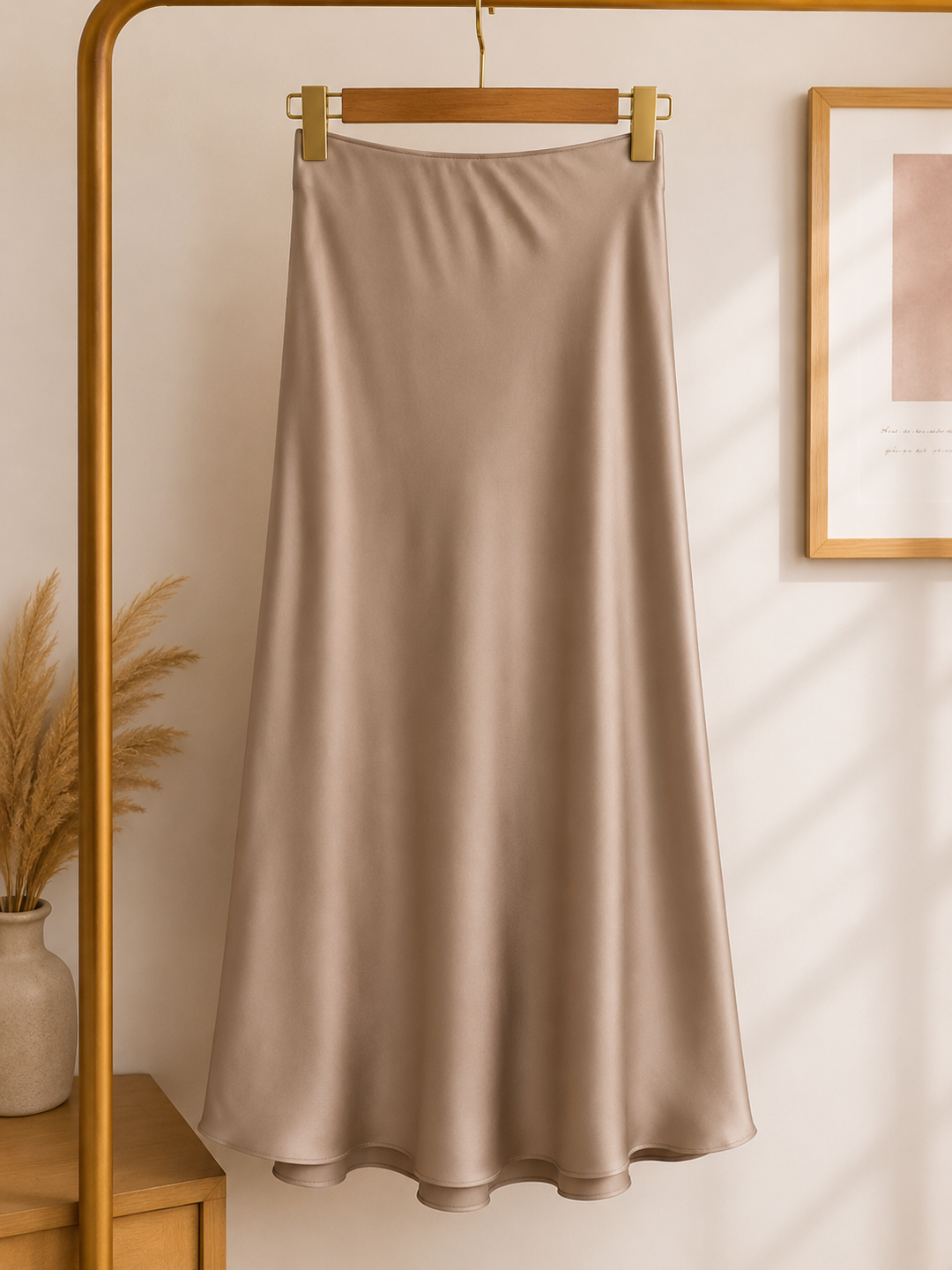 Valeria™ | Falda Satinada Elegance de Cintura Alta