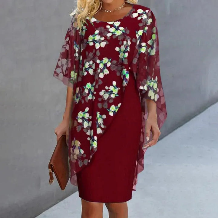 Adriana / Conjunto elegante  con estampado floral.