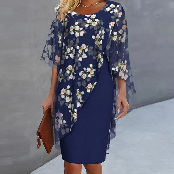 Adriana / Conjunto elegante  con estampado floral.