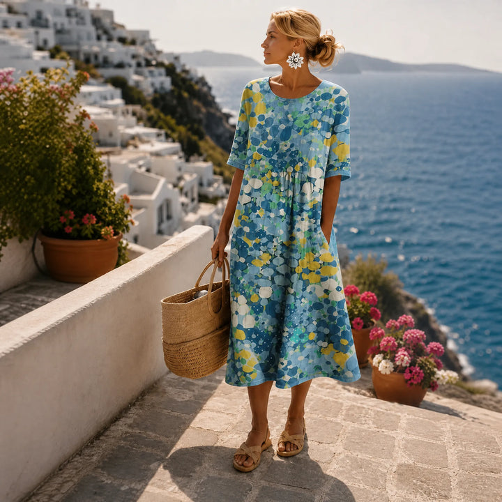Vestido Midi Floral Elena - Vista 3